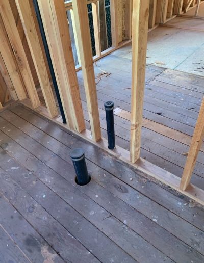 Repipe Rough-in plumbing work
