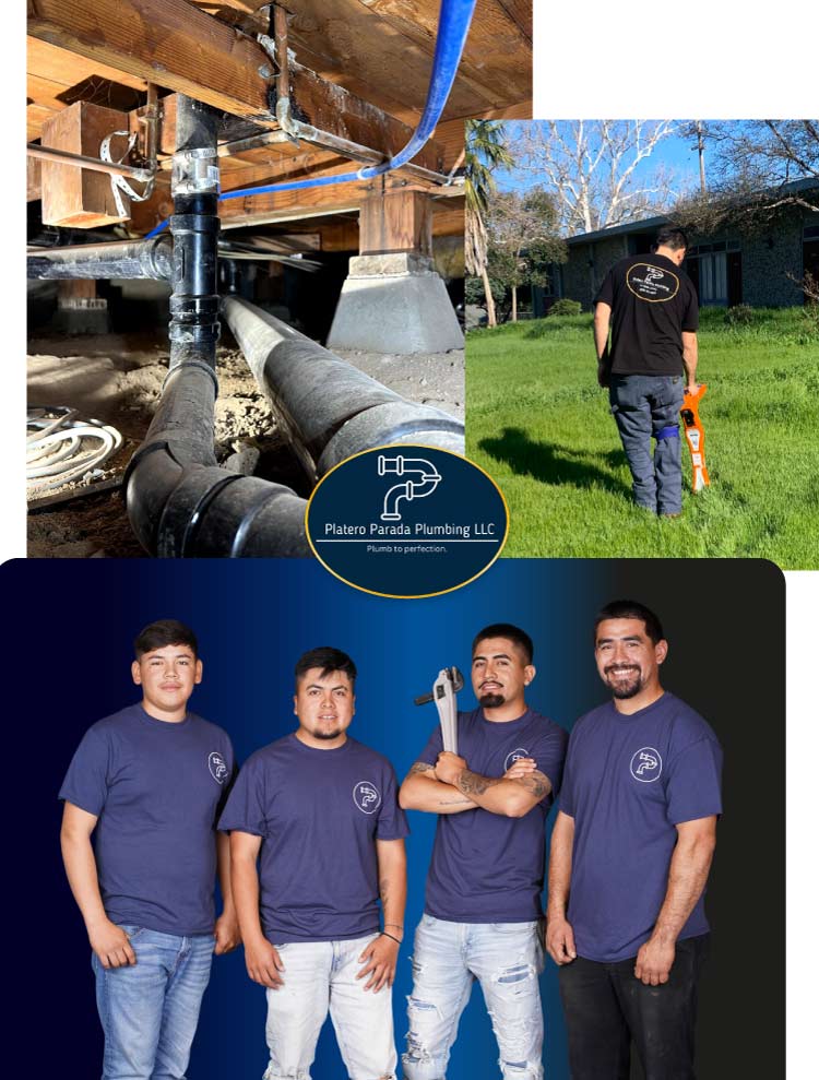 Two skilled plumbing technicians, one of whom is Samuel Platero, the company's founder, plumbing company for tankless water heater in rancho cordova, ca