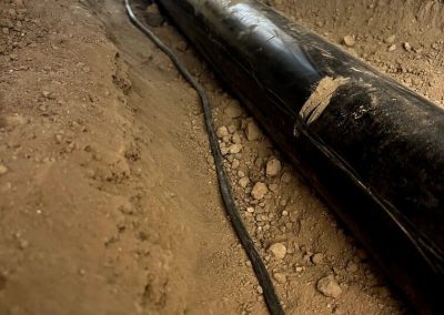 sewer cleanout access point, used for maintenance and clearing obstructions in the sewer line